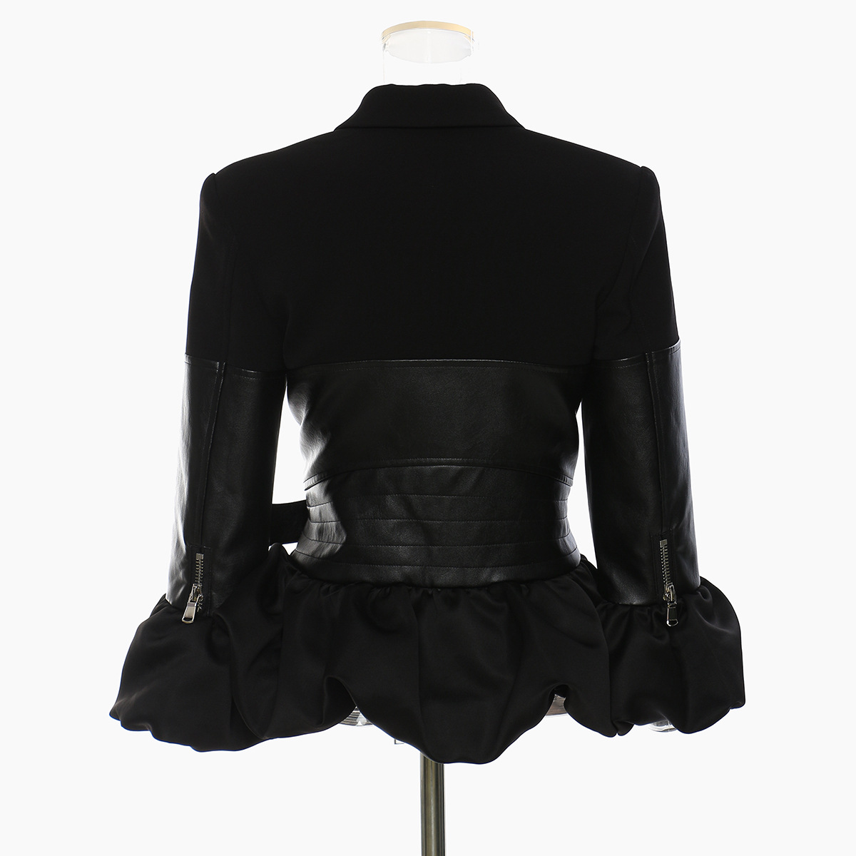 women's ruffle splicing jacket