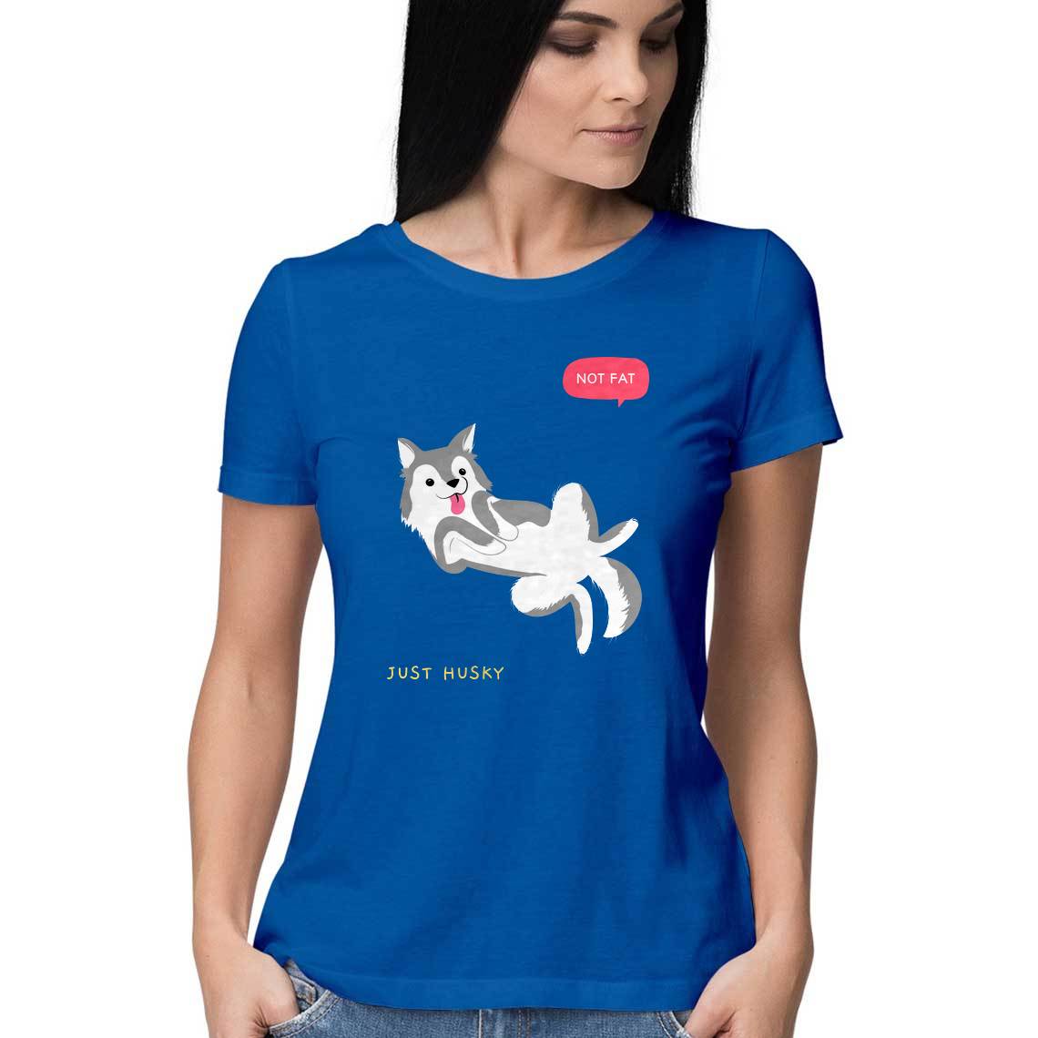 Not Fat Just Husky - Women's Tee