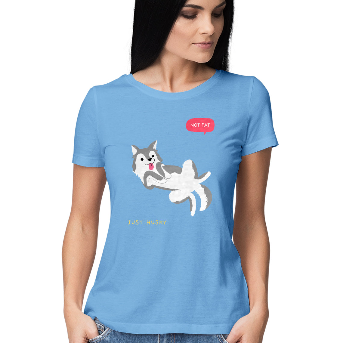 Not Fat Just Husky - Women's Tee